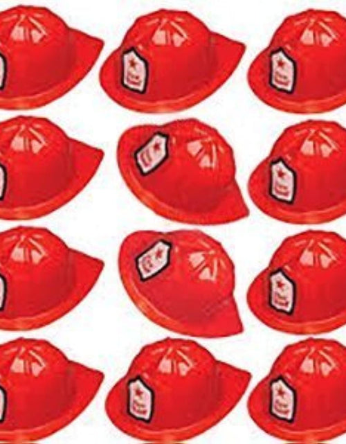 Load image into Gallery viewer, 12 Pcs Firefighter Chief Soft Plastic Hat Party Favor
