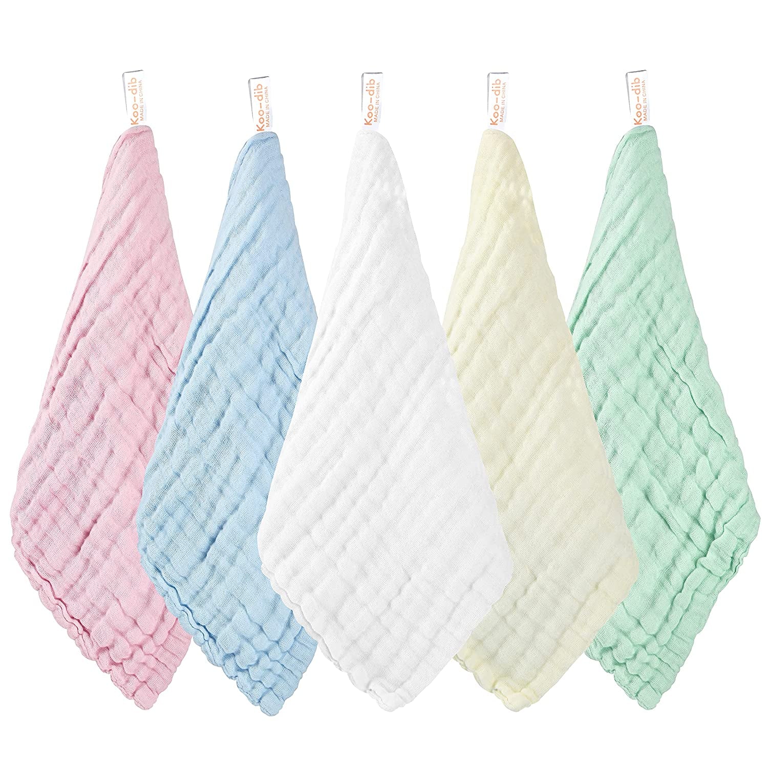 Baby Muslin Washcloths Baby Wipes Soft Newborn Essentials Baby Towels and Washcloths for Face Towel for Sensitive Skin Baby Wash Cloths 10 Pack 10X10 Inches Baby Register Shower Gift by