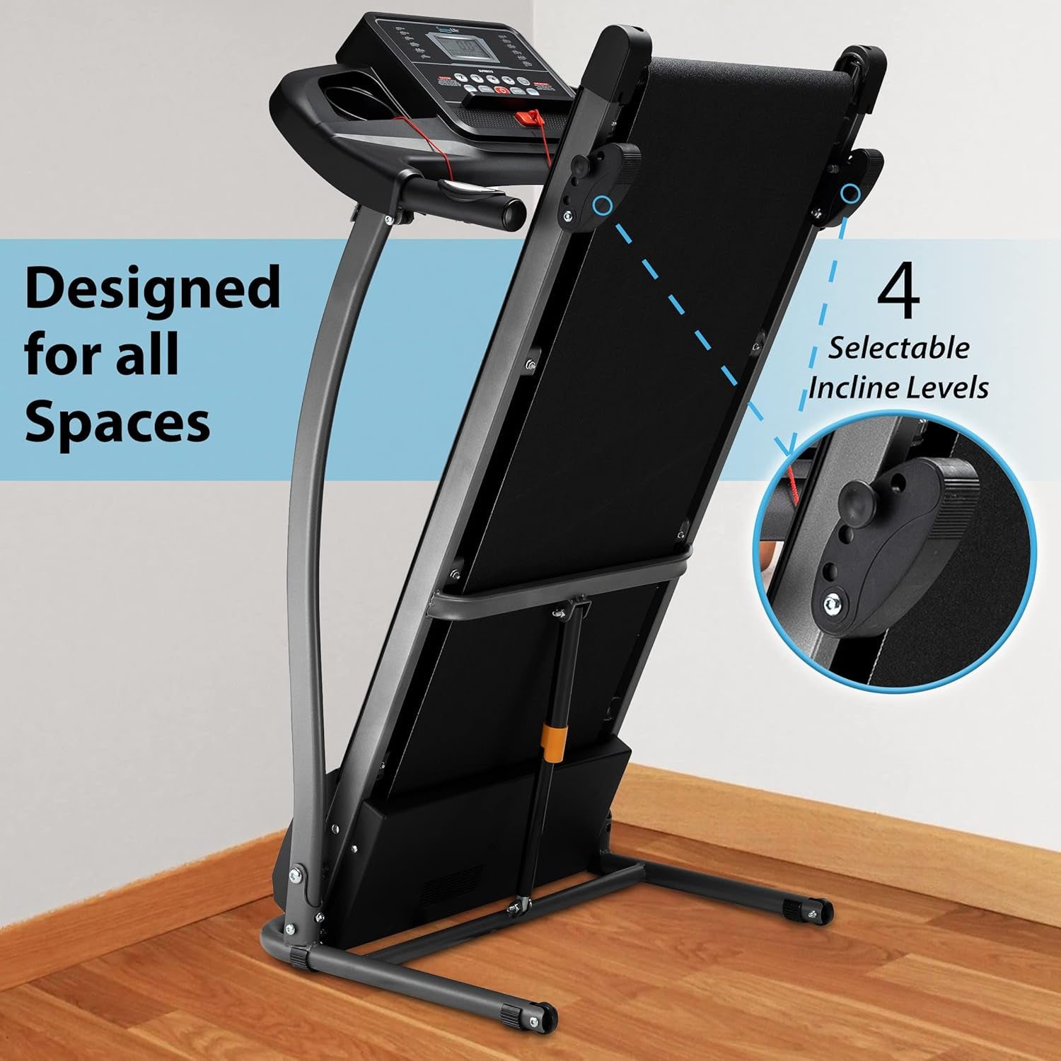 Folding Treadmill Exercise Running Machine - Electric Motorized Running Exercise Equipment