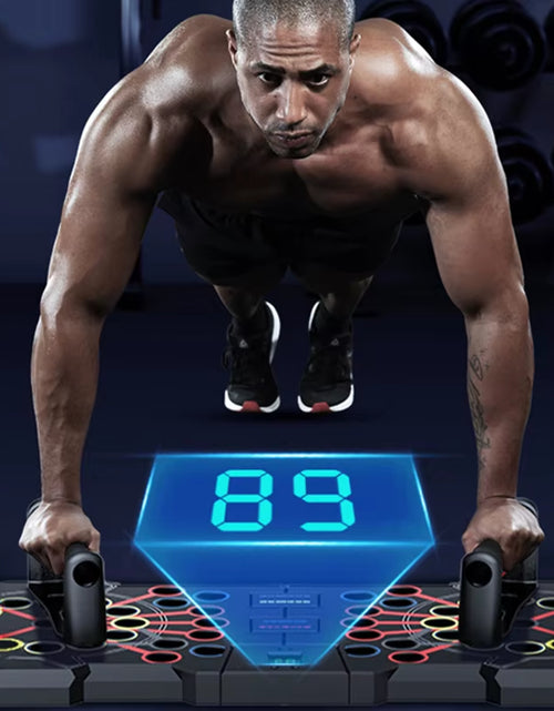 Load image into Gallery viewer, Multifunctional Counting Push up Board Home Chest Muscle Exercise Training Indoor Electronic Fitness Support Push-Up Rock Stands
