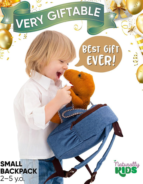 Load image into Gallery viewer, Dinosaur Backpack, Dinosaur Toy, Gifts for 2 Year Old Boy, Toy Dinosaurs for Toddlers 1-3
