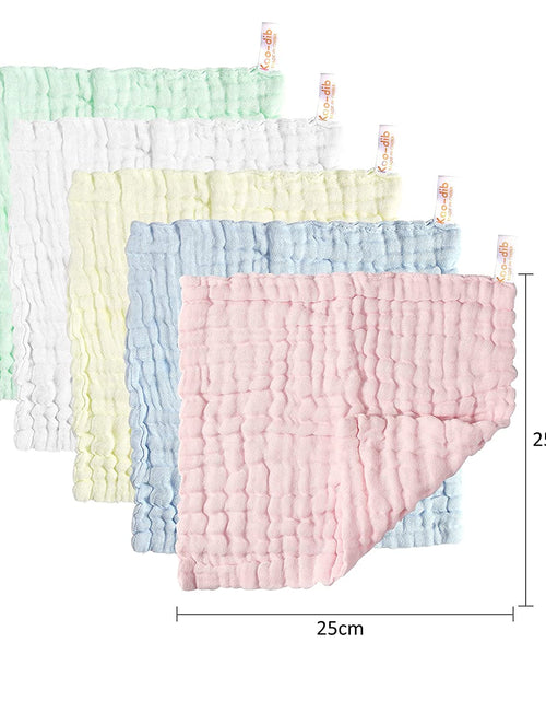 Load image into Gallery viewer, Baby Muslin Washcloths Baby Wipes Soft Newborn Essentials Baby Towels and Washcloths for Face Towel for Sensitive Skin Baby Wash Cloths 10 Pack 10X10 Inches Baby Register Shower Gift by
