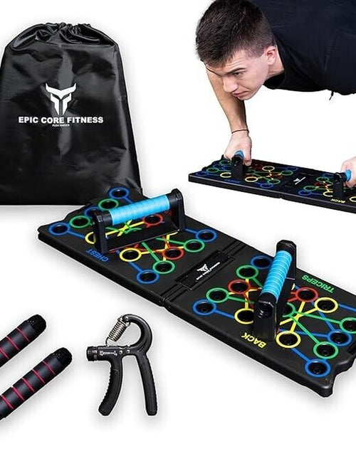 Load image into Gallery viewer, Epic Core Push up Board Fitness System. Jump Rope and Hand Strength. Brand New!
