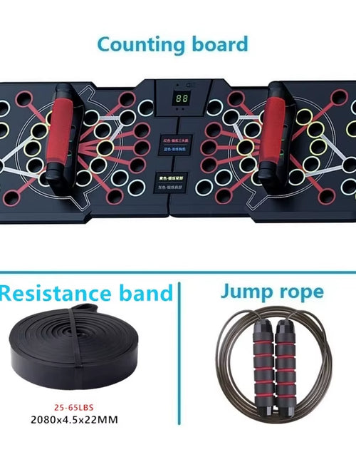 Load image into Gallery viewer, Multifunctional Counting Push up Board Home Chest Muscle Exercise Training Indoor Electronic Fitness Support Push-Up Rock Stands
