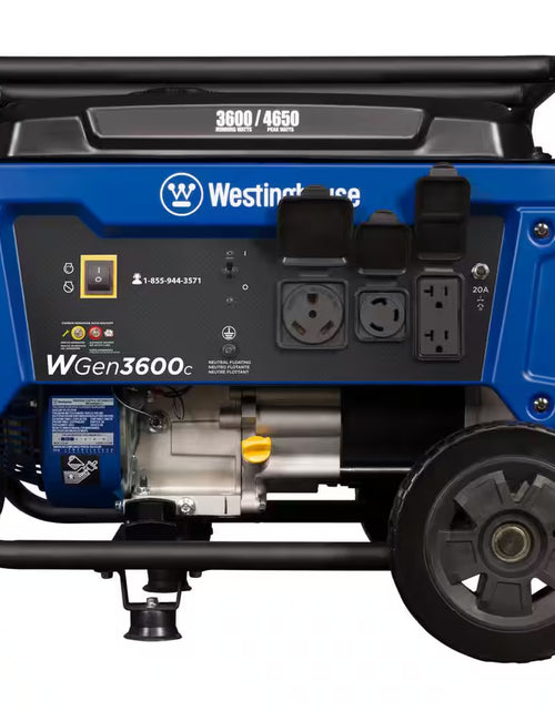 Load image into Gallery viewer, 4,650/3,600-Watt Gas Powered Portable Generator with Recoil Start
