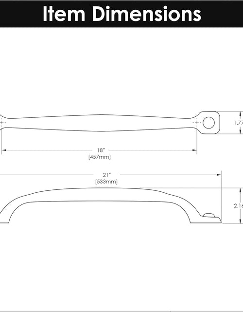 Load image into Gallery viewer, P2999-RI 18-Inch Refined Rustic Appliance Pull, Rustic Iron
