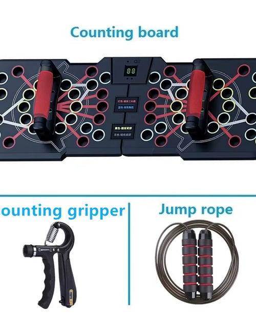 Load image into Gallery viewer, Multifunctional Counting Push up Board Home Chest Muscle Exercise Training Indoor Electronic Fitness Support Push-Up Rock Stands
