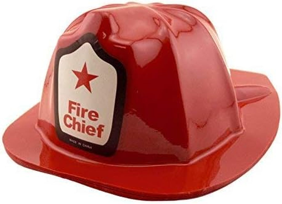 12 Pcs Firefighter Chief Soft Plastic Hat Party Favor