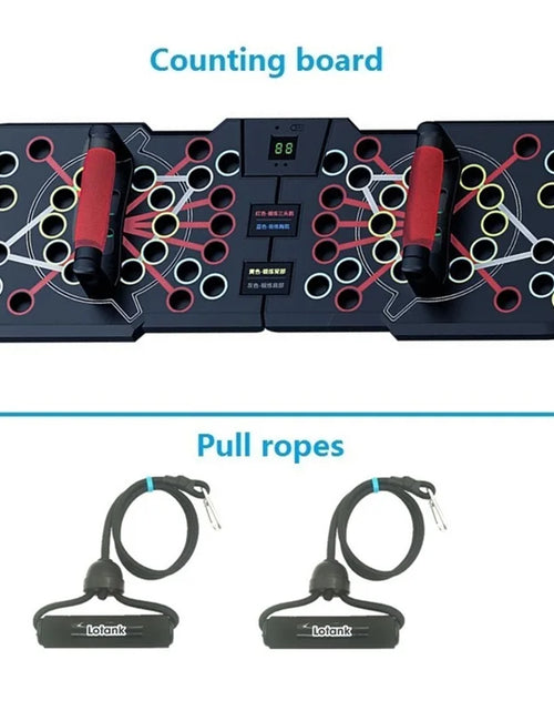 Load image into Gallery viewer, Multifunctional Counting Push up Board Home Chest Muscle Exercise Training Indoor Electronic Fitness Support Push-Up Rock Stands
