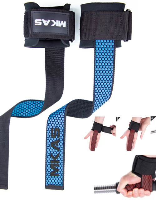 Load image into Gallery viewer, Weight Lifting Wrist Straps Fitness Bodybuilding Training Gym Lifting Straps with Non Slip Flex Gel Grip
