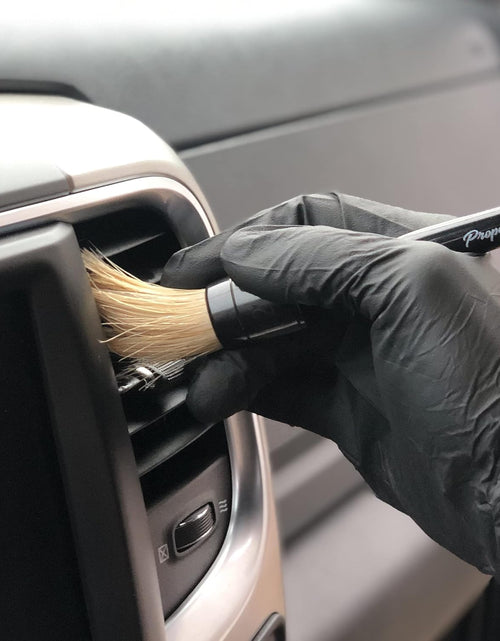 Load image into Gallery viewer, Professional Detailing Brush Set Ultra Soft Boars Hair Detailing Brushes 3 Pack, Detail Automotive Interior or Exterior, Get Professional Results with Proper Detail Brushes Car Detailing
