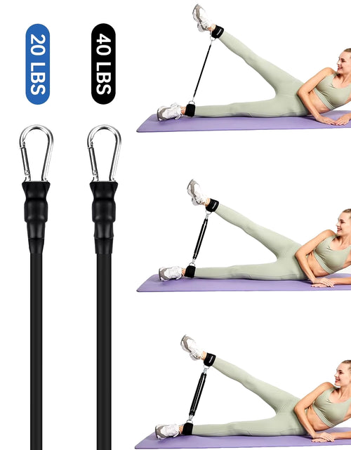 Load image into Gallery viewer, Ankle Resistance Bands, Ankle Bands for Working Out with Cuffs, Resistance Bands for Leg Butt Training Workout Equipment for Kic
