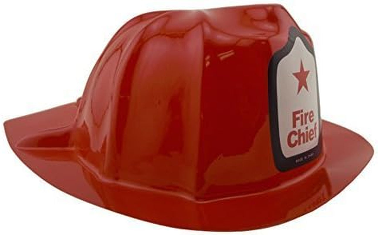 12 Pcs Firefighter Chief Soft Plastic Hat Party Favor