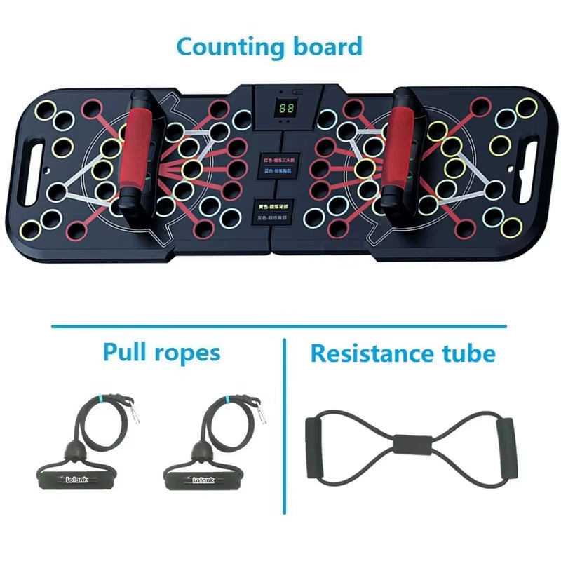 Multifunctional Counting Push up Board Home Chest Muscle Exercise Training Indoor Electronic Fitness Support Push-Up Rock Stands