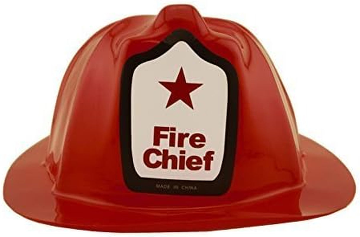 12 Pcs Firefighter Chief Soft Plastic Hat Party Favor