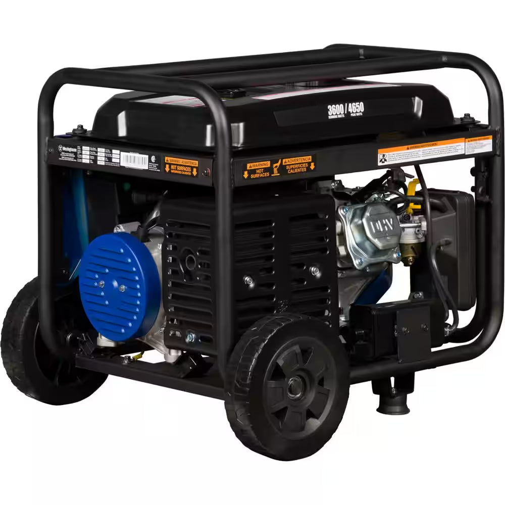 4,650/3,600-Watt Gas Powered Portable Generator with Recoil Start