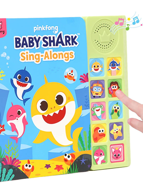 Load image into Gallery viewer, Baby Shark Sing-Alongs 10 Button Sound Book | Baby Shark Toys | Learning &amp; Education Toys | Interactive Baby Books for Toddlers 1-3 | Gifts for Boys &amp; Girls
