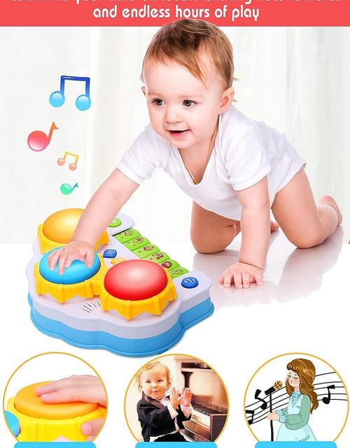 Load image into Gallery viewer, Baby Musical Keyboard Piano Drum Set,Learning Light up Toy, Early Educamional Montessori Toys for Babies Toddler Boys Girls Birthday
