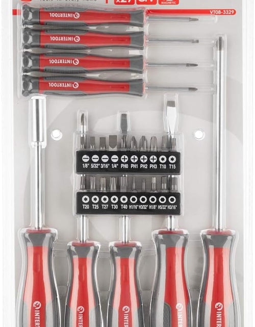 Load image into Gallery viewer, 29Pcs Screwdriver Set, Magnetic Phillips and Slotted Tips, Fastening and Loosening Screws VT08-3329
